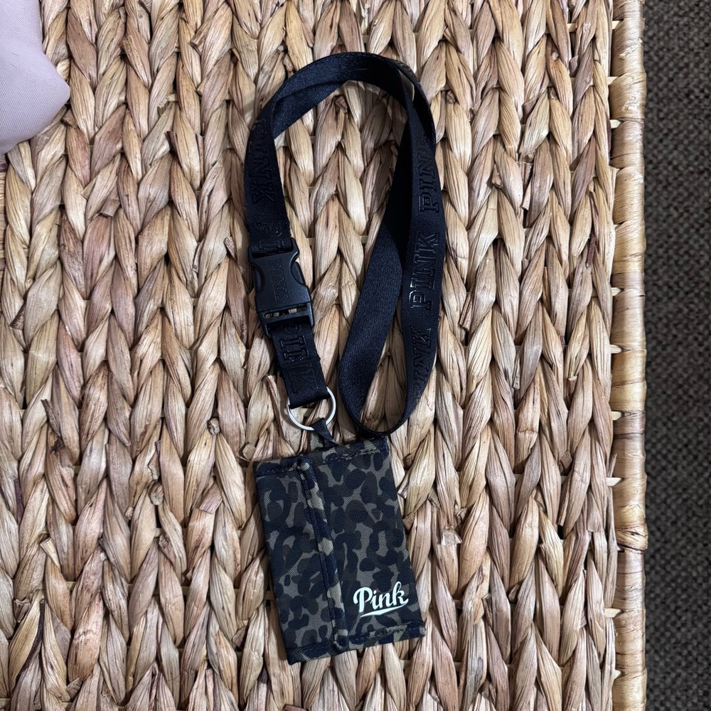 Camouflage pink lanyard